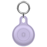 Mobile Origin Silicone AirTag Holder with Keychain - Purple