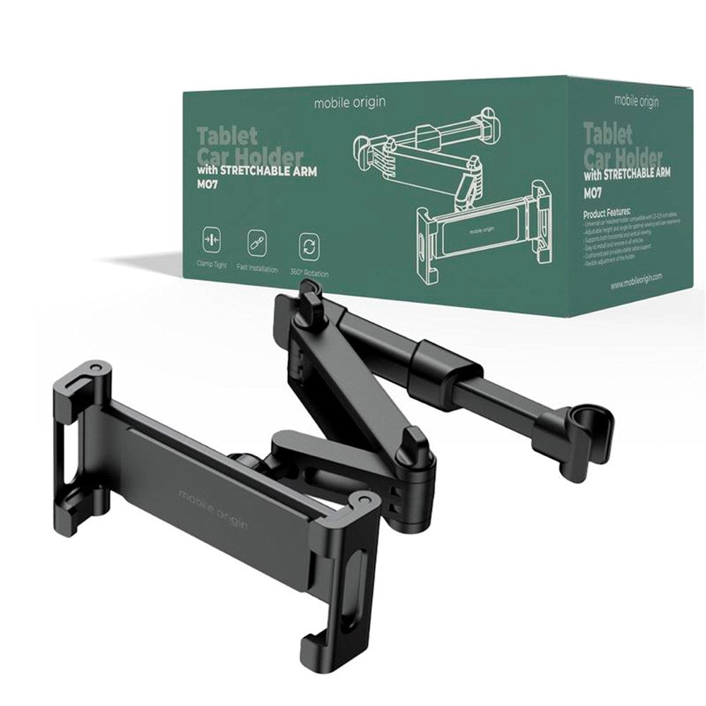 Mobile Origin MO7 Adjustable Tablet Holder for Car - Black