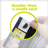 Mobile Origin AirTag Card with Hole for Lanyard - Black