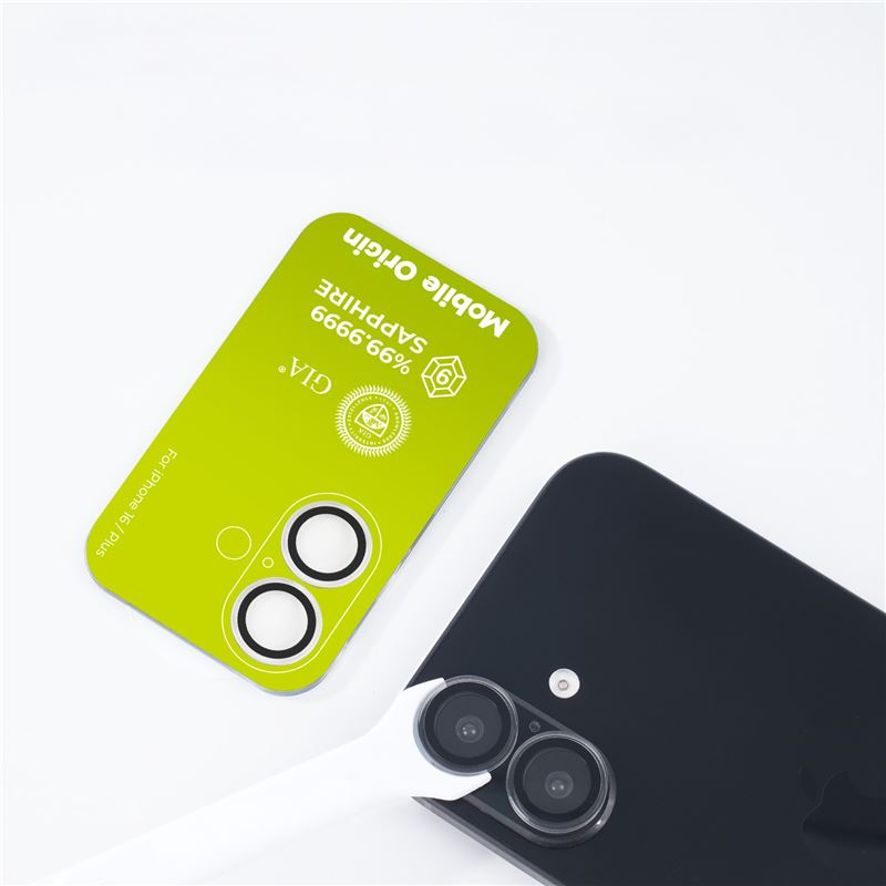 Mobile Origin Tempered Glass Camera Protector for iPhone 16 / 16 Plus - Clear