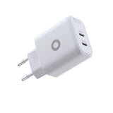 Mobile Origin GaN 65W Wall Charger with 2 x USB-C - White