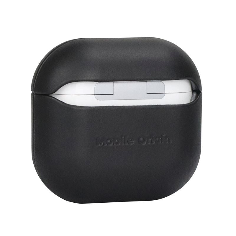 Mobile Origin Apple AirPods (4. Gen.) Genuine Leather Cover - Black