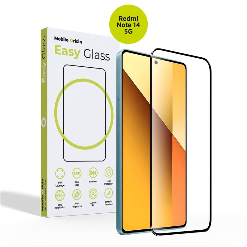 Xiaomi Redmi Note 14 (5G) Mobile Origin EasyGlass Screen Protector Glass - Transparent
