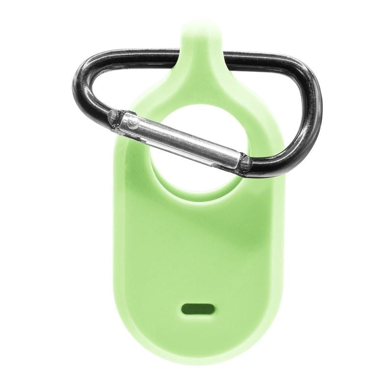 Mobile Origin Samsung Galaxy SmartTag2 Silicone Case with Carabiner - Luminous Green