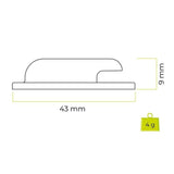 Mobile Origin Silicone AirTag Holder with Adhesive Back - 2 pcs. - Black