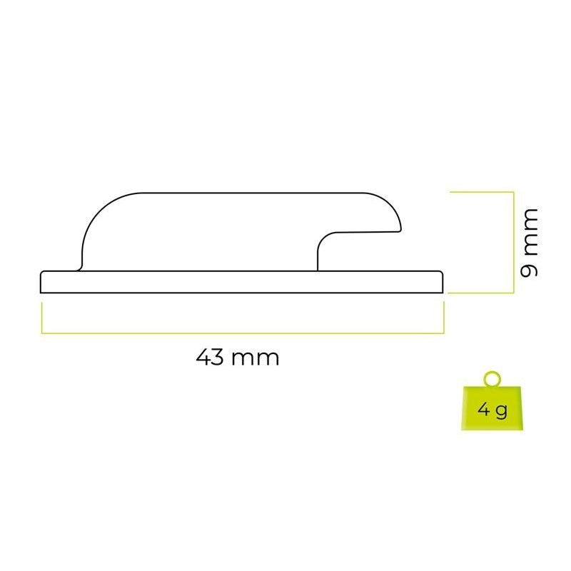 Mobile Origin Silicone AirTag Holder with Adhesive Back - 2 pcs. - White