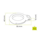 Mobile Origin AirTag Loop Case - White