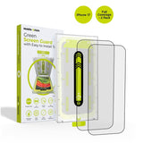 iPhone 17 Mobile Origin Screen Guard Screen Protector with Mounting Box - 2 pcs. - Transparent / Black Edge