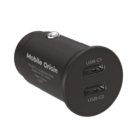 Mobile Origin 30W Car Charger with 2 x USB-C – Black