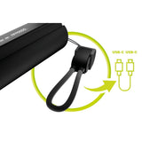 Mobile Origin 5000 mAh PowerBank with Flashlight & USB-C Cable - Black