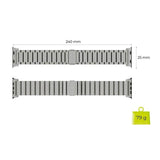 Apple Watch (42/44/SE/45/46/49mm) Mobile Origin Titanium Strap - Silver