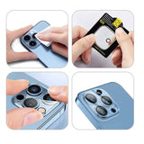 iPhone 17 Pro / 17 Pro Max Mobile Origin Tempered Glass Camera Lens Protection - Transparent / Black Edge