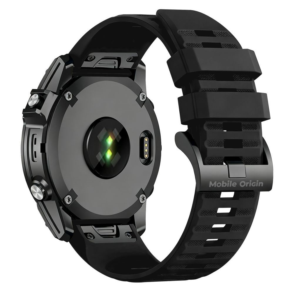 Mobile Origin Universal Garmin Strap (26mm QuickFit) - Silicone - Black