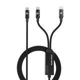 Mobile Origin CB10 140W Dual USB-C to USB-C Cable - 1.2m - Black