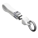 Mobile Origin 240W USB-C to USB-C Keychain Cable - 13cm - White
