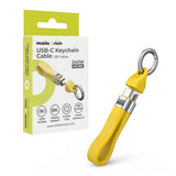 Mobile Origin 240W USB-C to USB-C Keychain Cable - 13cm - Yellow
