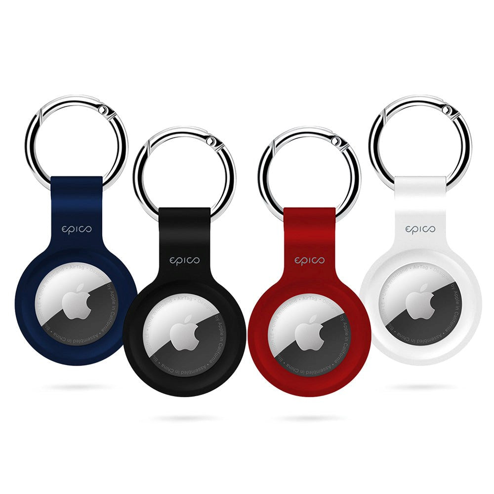 Epico Silicone Case for AirTag w. Key Ring - 4 Pcs