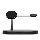 Spello 3-in-1 Magnetic Wireless Charger 15W - MagSafe Compatible - Black