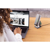 Epico Mag+ 3-i-1 Wireless Charger 15W w. 25W USB-C Wall Charger & USB-C Cable - MagSafe Compatible - Space Gray