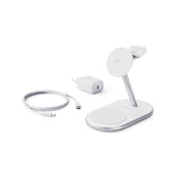 Epico UltraBase EX60 Qi2 3-in-1 Mag+ Wireless Charger - MagSafe Compatible - White