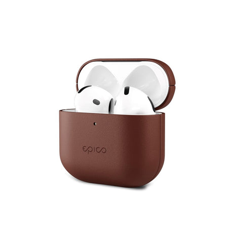 Epico AirPods (4th Gen.) Genuine Leather Case - Brown