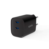 Spello 35W PD (Power Delivery) Wall Charger with 2 x USB-C - Black
