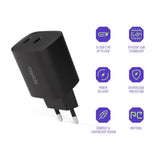 Spello 35W PD (Power Delivery) Wall Charger with 2 x USB-C - Black