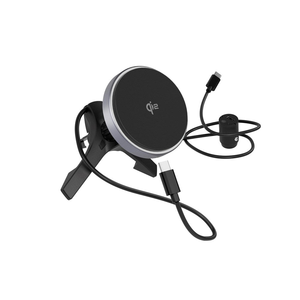 Epico UltraDrive Magnetic 15W Phone Holder for Air Vent - MagSafe / Qi2 Compatible - Black