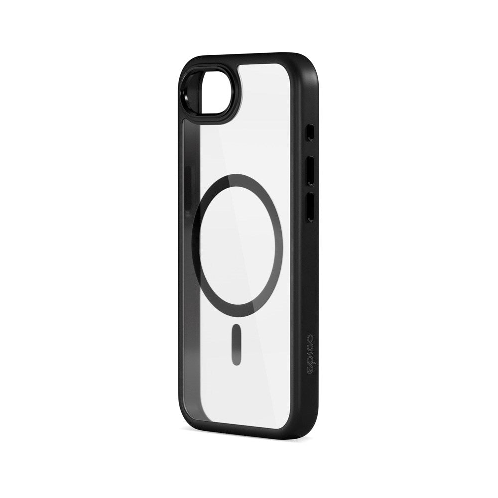 iPhone 16e Epico Mag+ Hero Pro Case - MagSafe Compatible - Transparent / Black