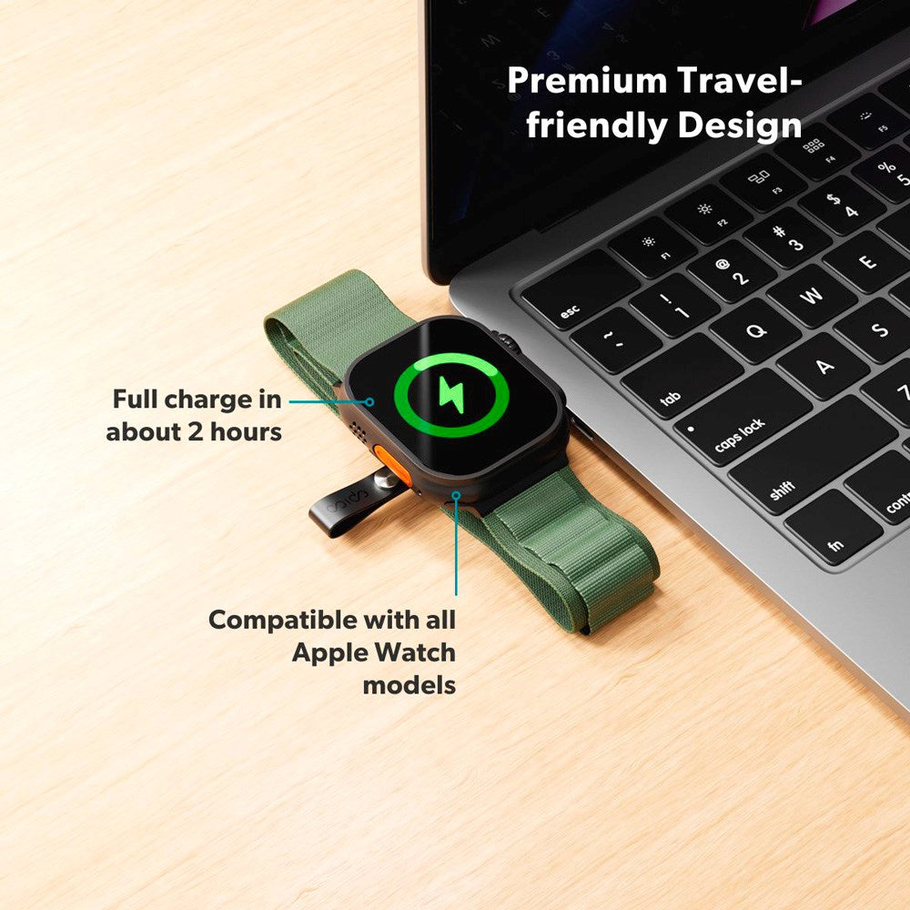 Epico UltraBase Mini USB-C Charger for Apple Watch - Black