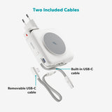 Epico UltraPack Mag+ 3-in-1 Travel PowerBank 10.000 mAh - MagSafe Compatible - White