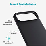 iPhone Air Epico Silicone Pro Mag+ Case - MagSafe Compatible - Black