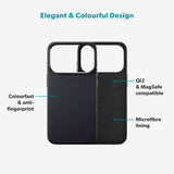 iPhone 17 Pro Max Epico Silicone Pro Mag+ Case - MagSafe Compatible - Black