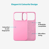 iPhone 17 Pro Epico Silicone Pro Mag+ Case - MagSafe Compatible - Hot Pink
