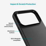 iPhone 17 Pro Epico Leather Pro Mag+ Case - MagSafe Compatible - Black