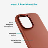 iPhone 17 Epico Leather Pro Mag+ Case - MagSafe Compatible - Brown