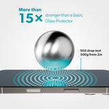 iPhone Air Epico ImpactCeramic Glass 3D Screen Protector Glass with Installation Frame - Transparent