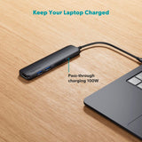 Epico 6-in-1 Aluminium Hub 8K - Midnight