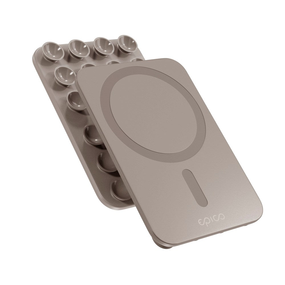 Epico Mag+ Suction Phone Holder - MagSafe Compatible - Titanium