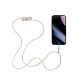 Epico 2-in-1 Phone Strap with Integrated USB-C to USB-C Cable - Beige
