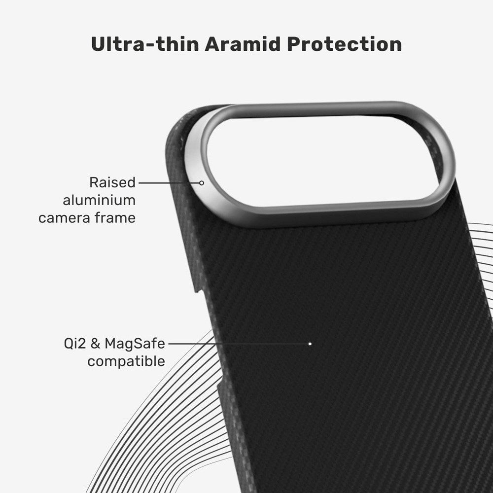iPhone Air Epico SlimAramid Mag+ Case - MagSafe Compatible - Black