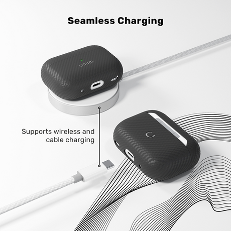 Appel AirPods Pro (3. gen.) Epico UNUM Aramid Case - Black