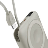 Epico UltraPack 22,5W Powerbank 10.000mAh with Retractable USB-C Cable - MagSafe / Qi2 Compatible - Grey