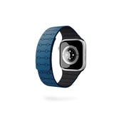 Apple Watch (38/40/SE/41/42) Epico Magnetic+ Silicone Watch Strap - Blue / Black