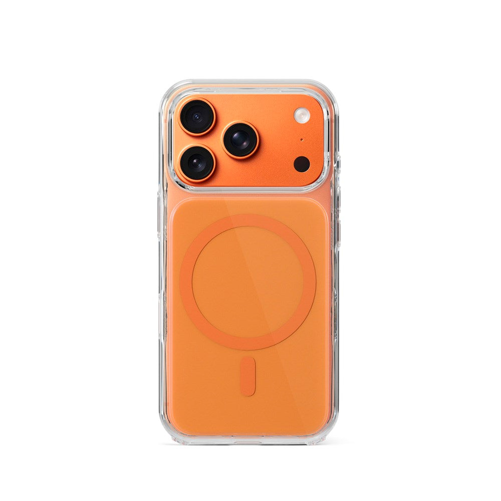 iPhone 17 Pro Epico Tile Mag+ Case - MagSafe Compatible - Transparent / Orange