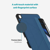 iPad 11" (2025) / 10.9" (2024 / 2022) Epico SolidWoven Flip Case - Blue
