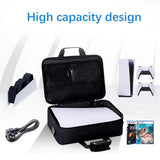 Bag for PS5 with Storage & Shoulder Strap - Black / White