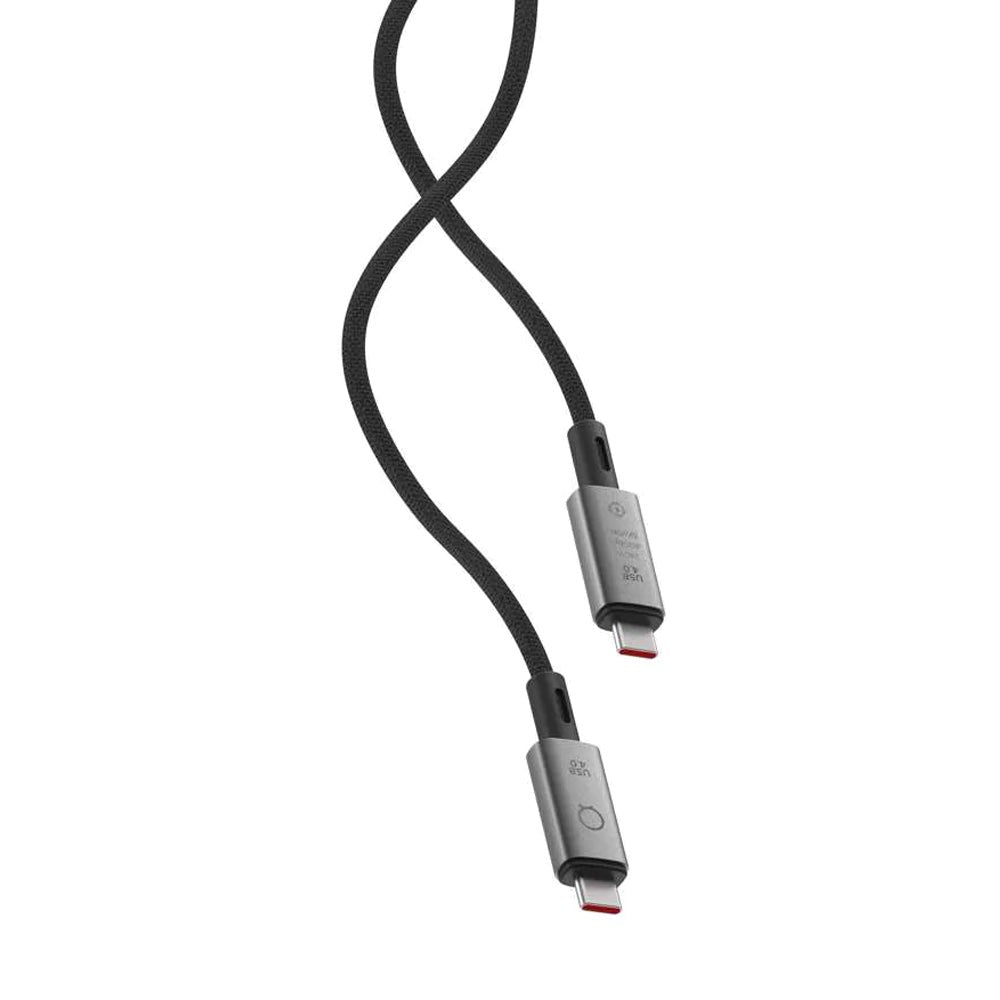 LINQ byELEMENTS Pro Cable USB-C to USB-C - 240W PD & 8K/60Hz - 1 m - Grey / Black