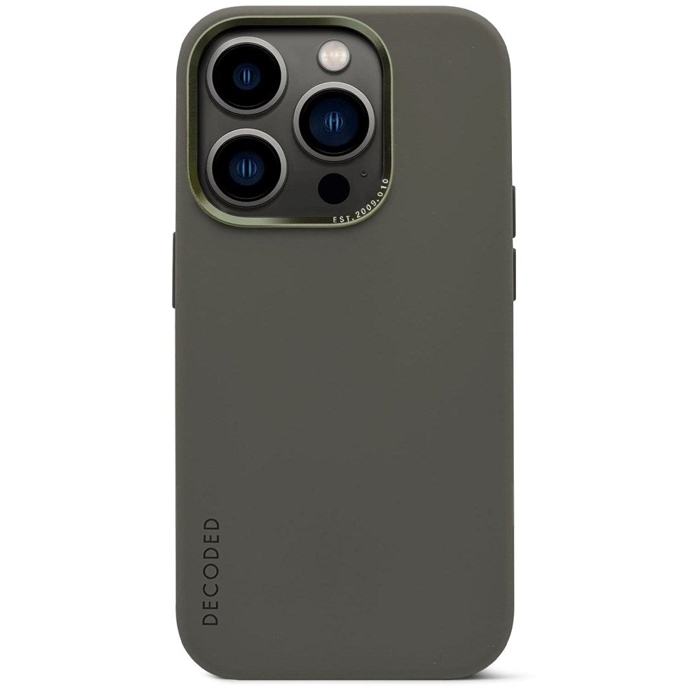 Decoded iPhone 14 Pro AntiMicrobial Silicone Case - MagSafe Compatible - Olive