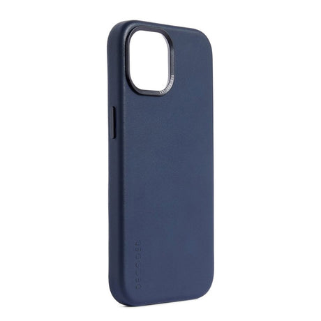 Decoded iPhone 15 Leather Case - MagSafe Compatible - True Navy